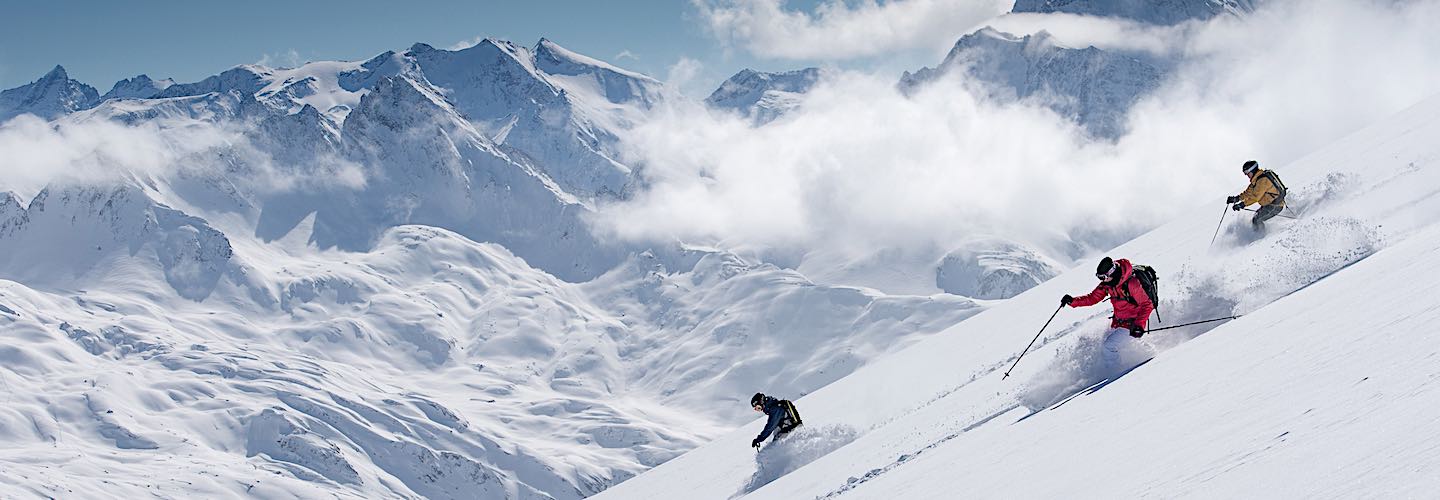 Groupe de skieur hors piste