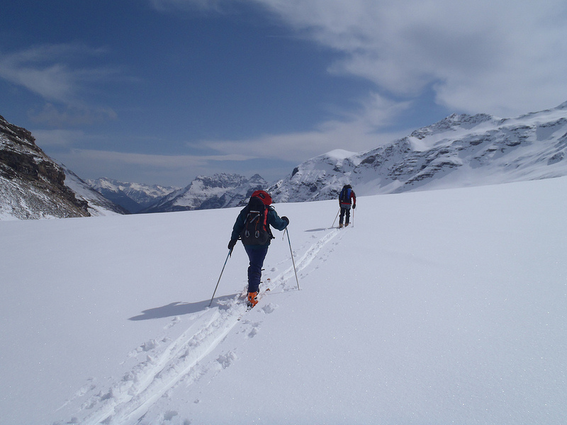 Randonnée à ski jusqu'à Chamonix 