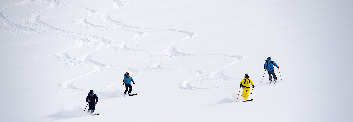 Skier entre amis